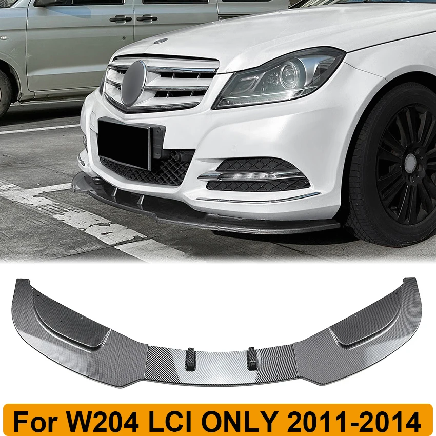 

Front Bumper Lip Spoler Side Splitter Canards Body Kit Cover For Mercedes Benz W204 C200 C260 C300 LCI ONLY 2011-2014 Car Tuning