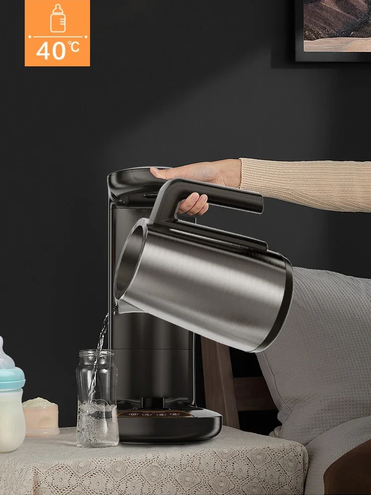 220V Automatic add Water Filter Coffee Hot Milk Tea Maker Smart Samovar 1.8L Electric Kettle Keep Warm 1L Glass Cup 1800w+600w