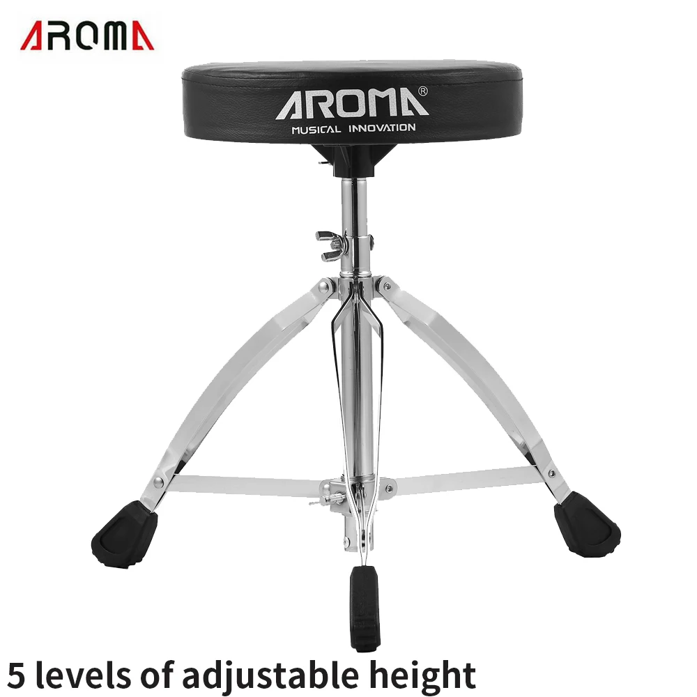 AROMAUniversalDrumThroneRoundPaddedDrumSeatStoolDoublebracedStainlessSteelLegsAnti