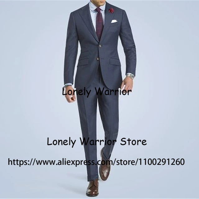 Casual Black Jacket Grey Pant Men Suits Wedding Tuxedos Groom Business  Party Prom Best Men Blazer Masculino Slim Fit 2 Pieces - AliExpress