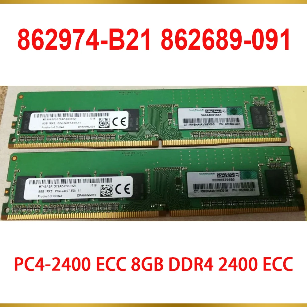 1PCS 862974-B21 862689-091 869537-001 For HP RAM 1Rx8 PC4-2400 ECC 8GB DDR4 2400 ECC 8G 3 1PCS 862974-B21 862689-091 869537-001 For HP RAM 1Rx8 PC4-2400 ECC 8GB DDR4 2400 ECC 8G