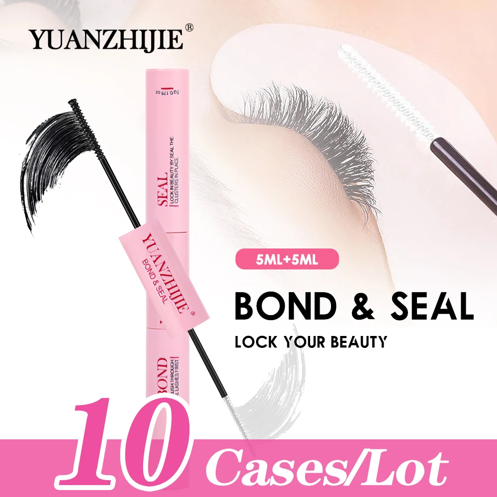 

10cases/lot YUANZHIJIE Lash Bond and Seal for Cluster Lash 2in1 Glue Lasting Waterproof DIY Eyelash Extension Long Retention