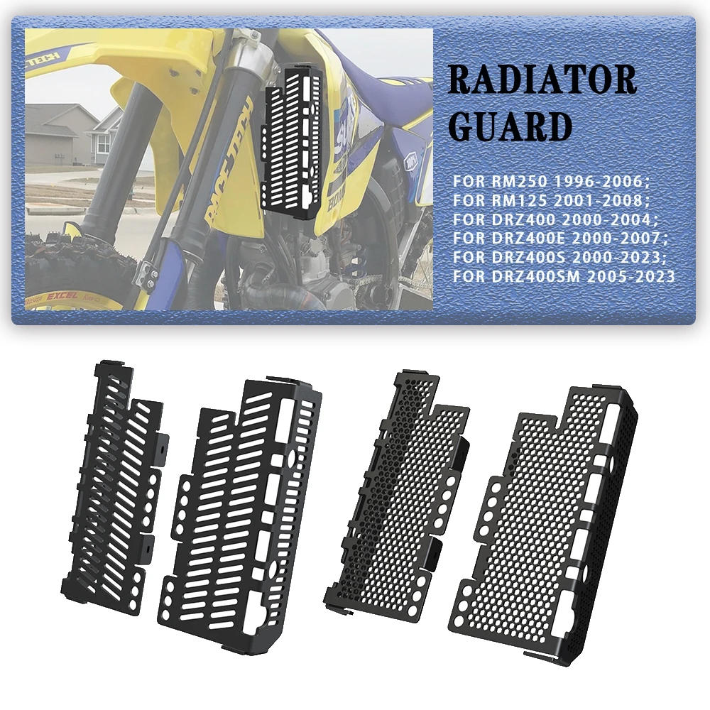 

For Suzuki DRZ400S DRZ 400E DRZ400E DRZ 400 DRZ400 DR-Z400 SM Motorcycle Radiator Guard Grille Protection Cover RM250 RM125 RM