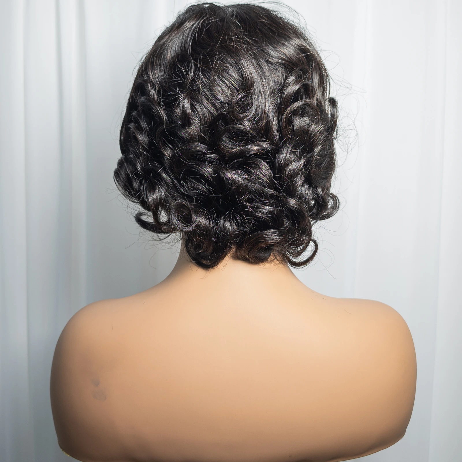 HD Lace Frontal Short Bob Wigs 13x4 human hair wig lace front wig human hair wigs front lace wig 200% Density Bouncy Curly Human Hair Wigs Brazilian Remy Pixie Cut Human Hair PrePlucke