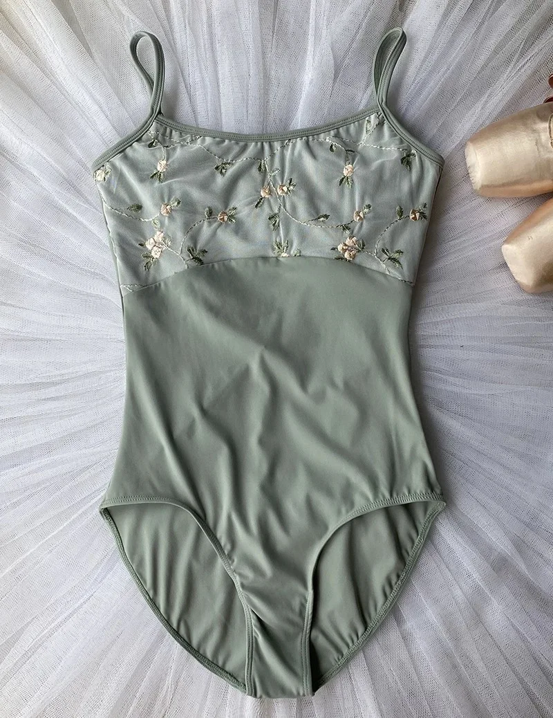 Daily Practice Ballet Dance Leotard Women Team Gymnastics Dancing Clothes Adult Advanced Printing Ballet Leotard Dance Leotard