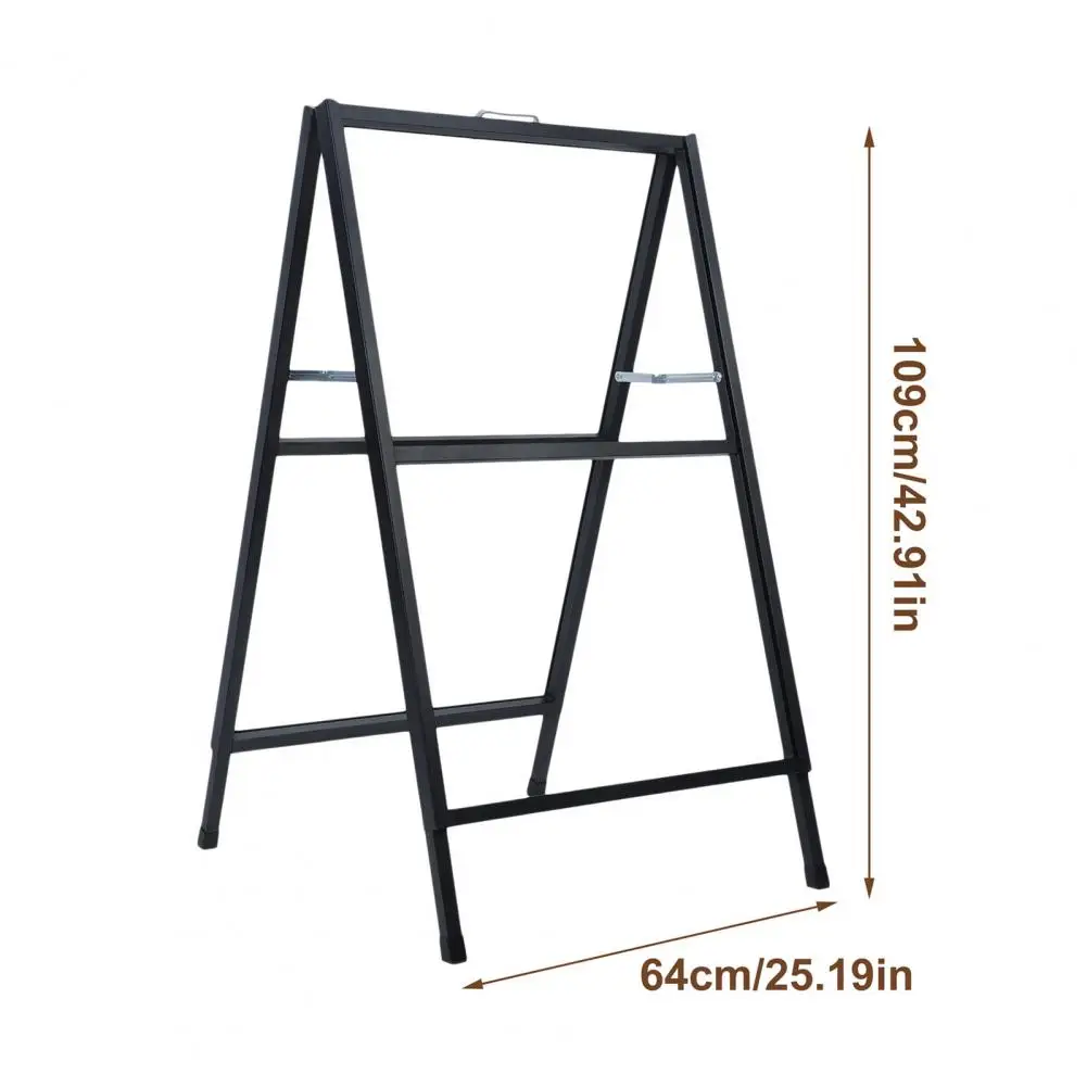 A Frame Sign Holder, 24 x 36 Inches Folding Sign Holder, Outdoor Sandwich Boards Holder, Double-sided Sidewalk Sign Stand 6