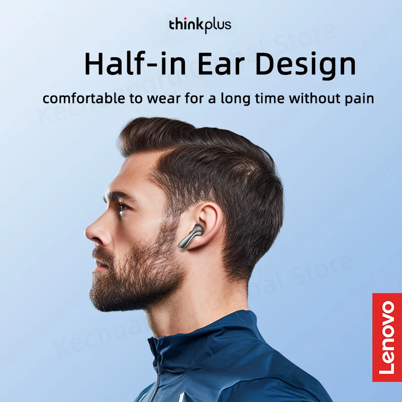2025 Original Lenovo LP48 TWS Earphone Wireless Bluetooth 5.4 Headset Half In Ear Noise Reduction Free EarBuds For Huawei iPhone 4
