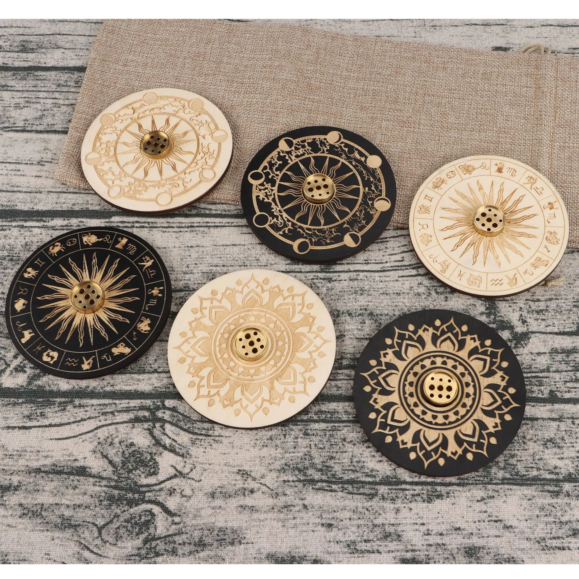 1PCS Wood Aroma Stand Incenses Holder for Home Offices Create Relax Atmospheres Improve Sleep Qualities Iprove Inspiration