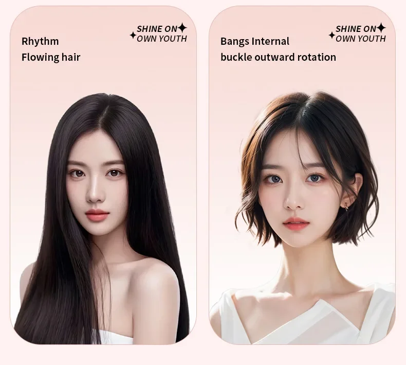 Escova alisadora e modeladora de cabelo profissional com aquecimento ptc_voghion.com