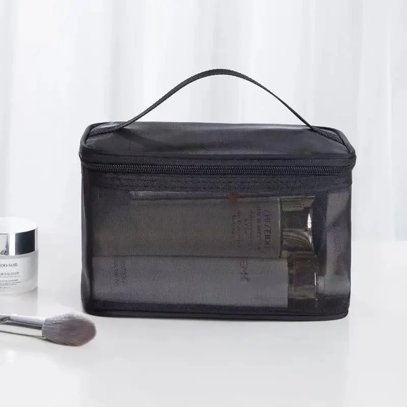 Spacious Nylon Mesh Cosmetic and Toiletry Travel Organizer