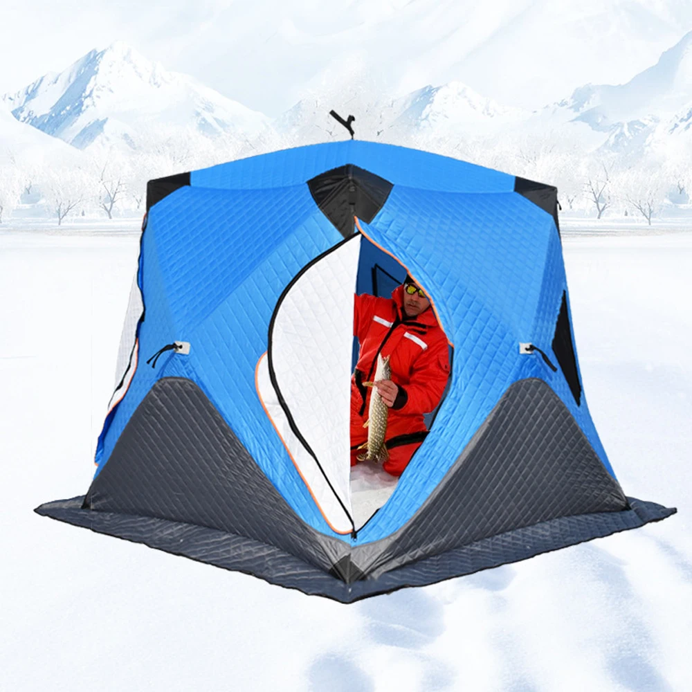 Fishing Tent for Winter Camping Upgrade 3-4 Person Outdoor Shelter
