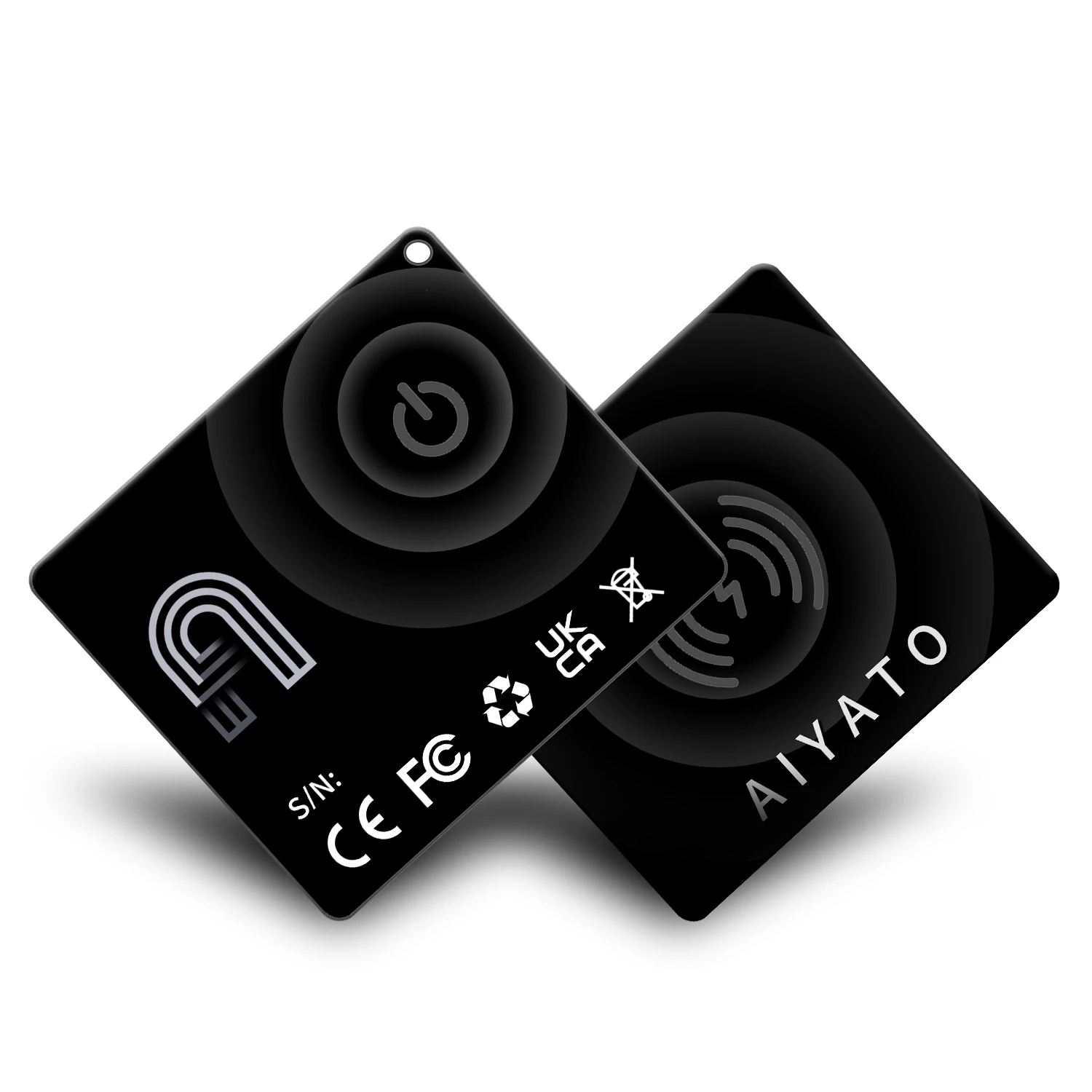 Bluetooth Smart Wallet Tracker Card 3mm Ultra-Slim IP68 Waterproof Wireless Charging Item Tracker Work with Apple Find My, anti lost tracker,bluetooth tracker,bluetooth finder,wallet tracker