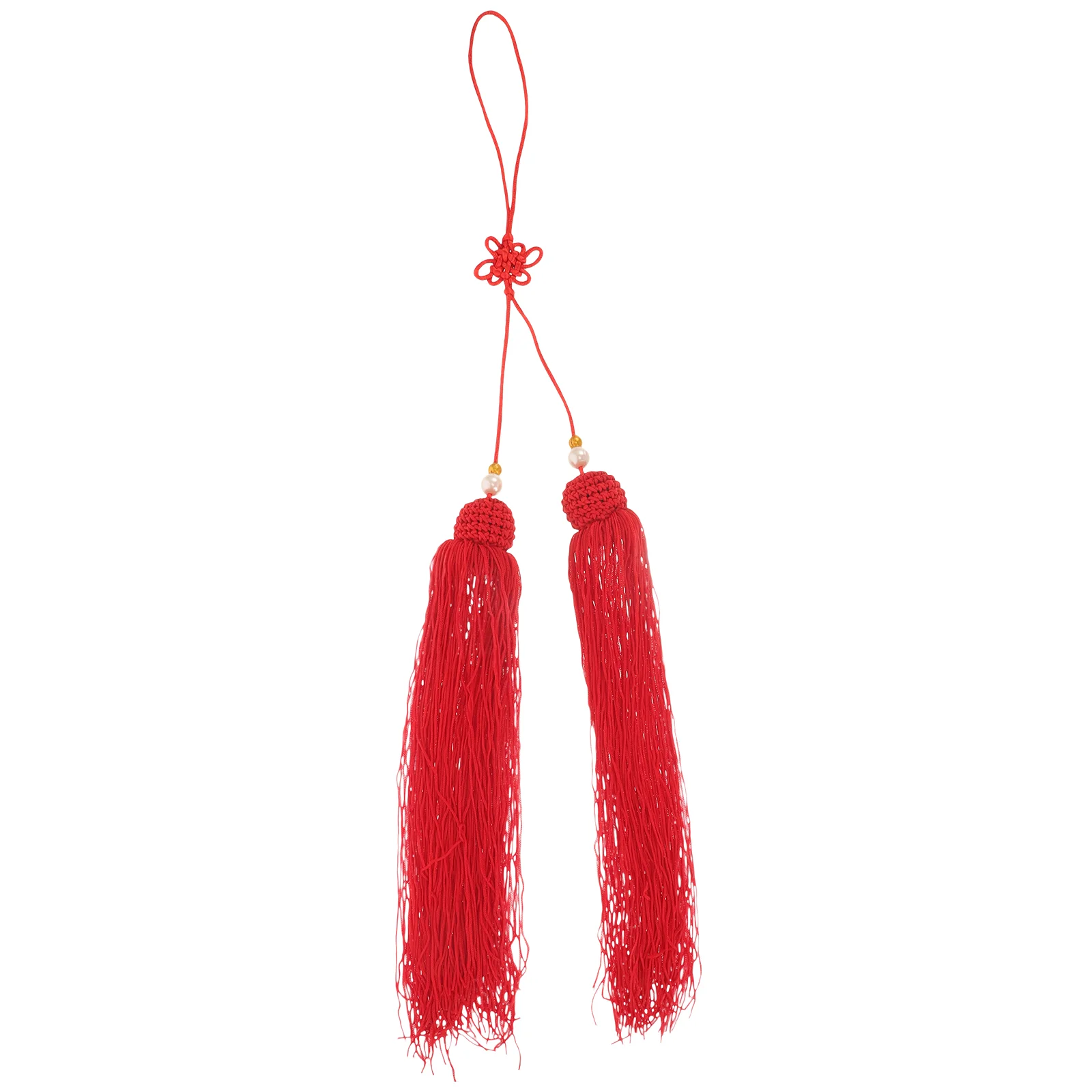 

Chinese Knot Fringe Red Chinese Tail Pendant Chinese Knotting Cord Fringe