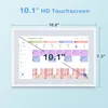 10.1" Smart Calendar Display - Digital Family Wall Planner and Wi-Fi Chore Chart Syncs with Phones, Touch Screen Command Center
