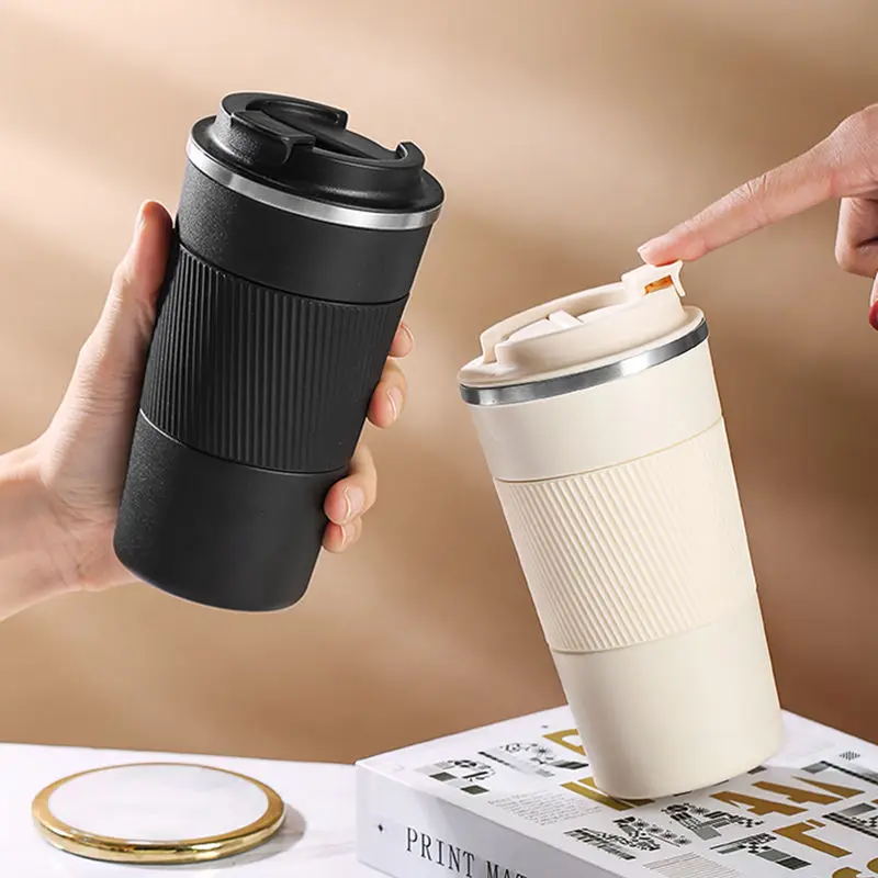 510ML Thermal Coffee Cup Double Stainless Steel Water Tea Thermo Bottle  Portable Travel Car Vacuum Flask Insulated Coffee Mug