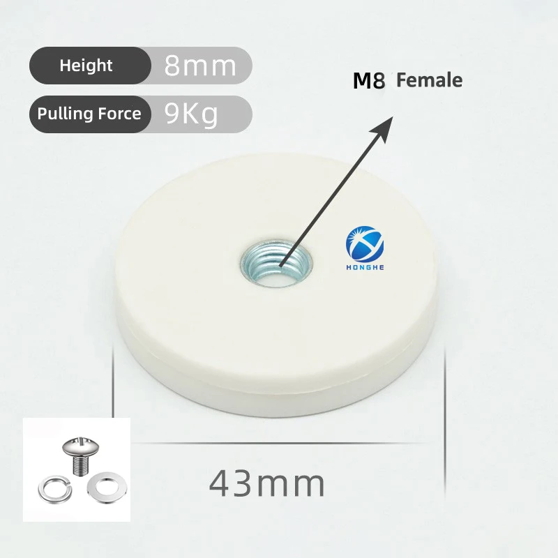 10pcs flat female M8