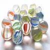 100Pcs 14MM Cats Eyes Glass Shooter & Marbles Colorful Patterned Glass Beads Clear Marble Balls Kids Playthings 3