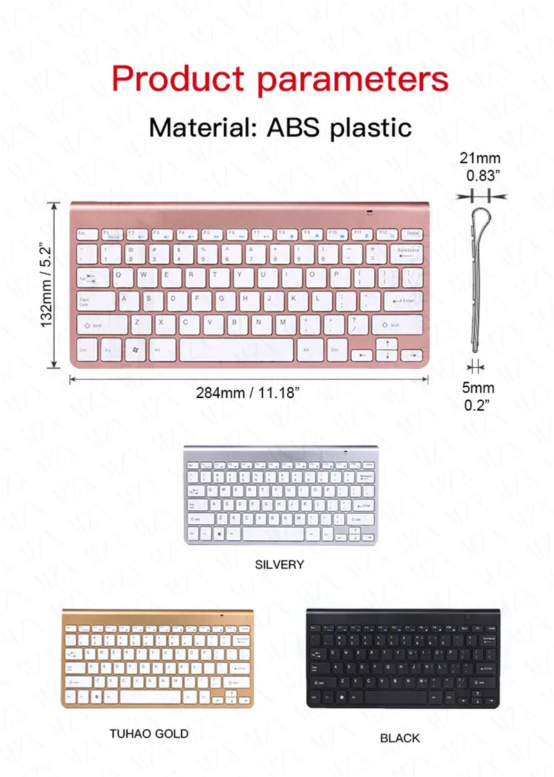 충전식 무선 키보드 및 마우스 키트, 2.4GHz 미니 세트 콤보, DIY 데스크탑 충전식, 아이패드 PC 휴대폰 태블릿 노트북용