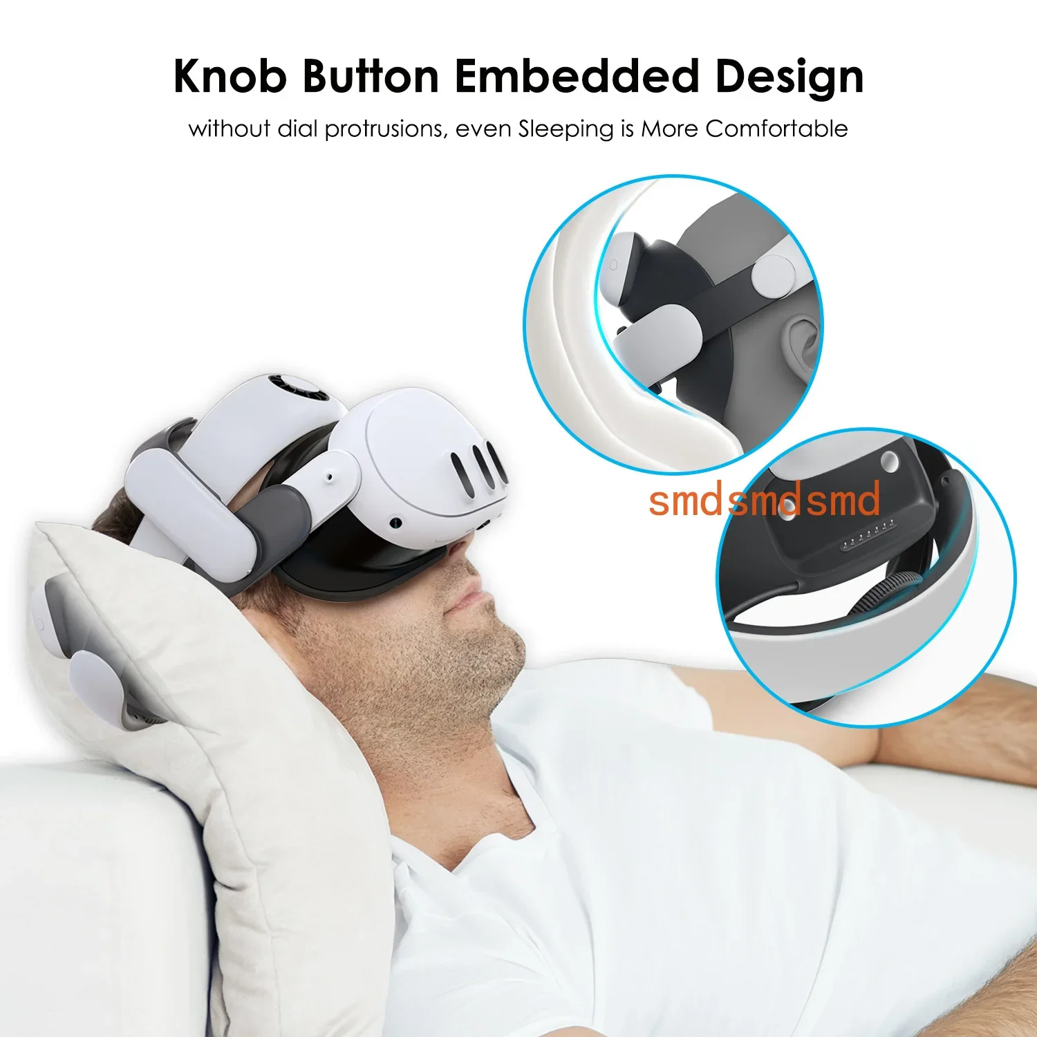 BOVR S3 Pro Super Strap VR Accessories Compatible with Meta Quest 3S Head Air Conditioning Hot-swappable Battery Pack vr accessories