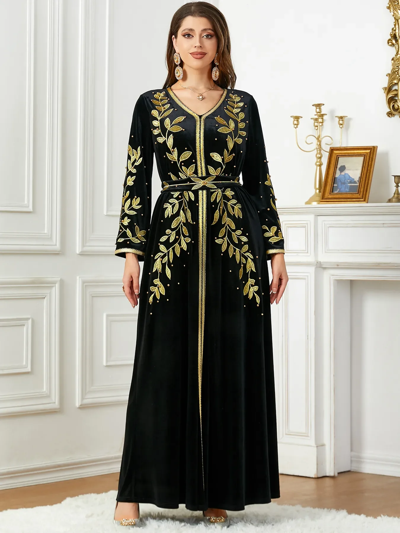 Рисунок 5 - Осеннее арабское длинное платье Caftan для женщин
