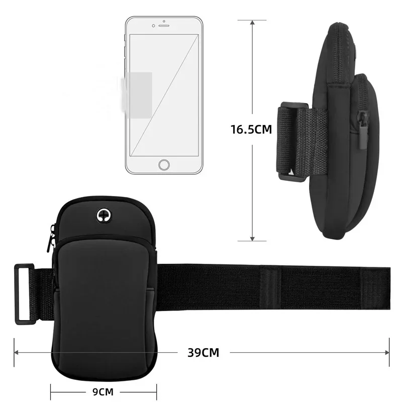 Sports Running Arm with Bag Sleeve Running Arm with General Waterproof Outdoor Sports Mobile Phone for Men phone armband mobile phone armband phone arm band sports arm bag fitness arm bag