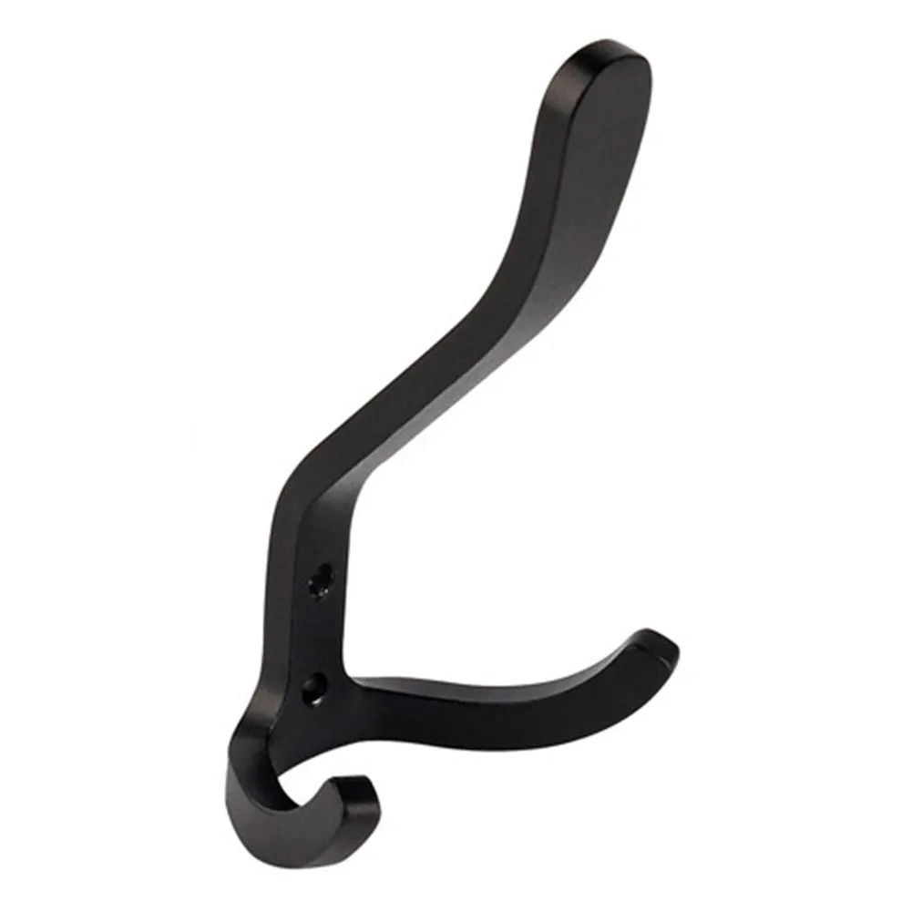 Wall Hooks Hangers Door Wall Mounted Clothes Coat Hooks Aluminum Heavy Load Rack For Kitchen Bathroom Hanging Hardware Organizer