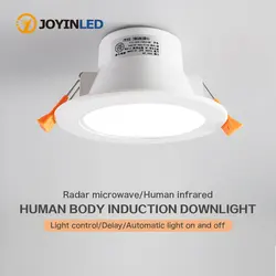 LED Downlight Night Light PIR Sensor Motion Recessed Ceiling Spotlight Lamp 20W 15W 10W 5W For Bathroom Kitchen Indoor Lights