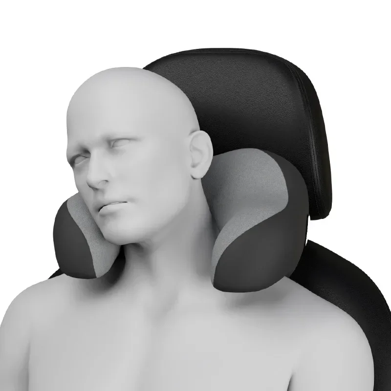 카시트 머리 받침 패드, 3D 메모리 폼 베개, 목 통증 완화, 여행 목 지지대, 통기성 메쉬 원단, 메모리 폼 쿠션