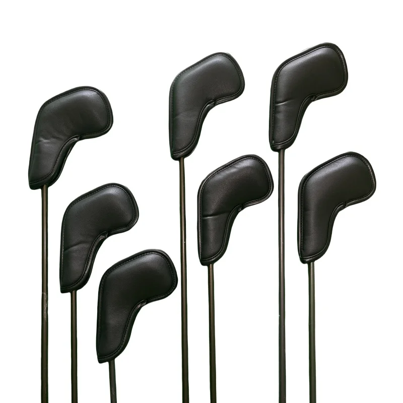 For Sand Wedges Headcovers Golf Iron Club Head Cover Big Number Long Neck Black/White Pu Leather 48 50 52 54 56 58 60 Degree 2