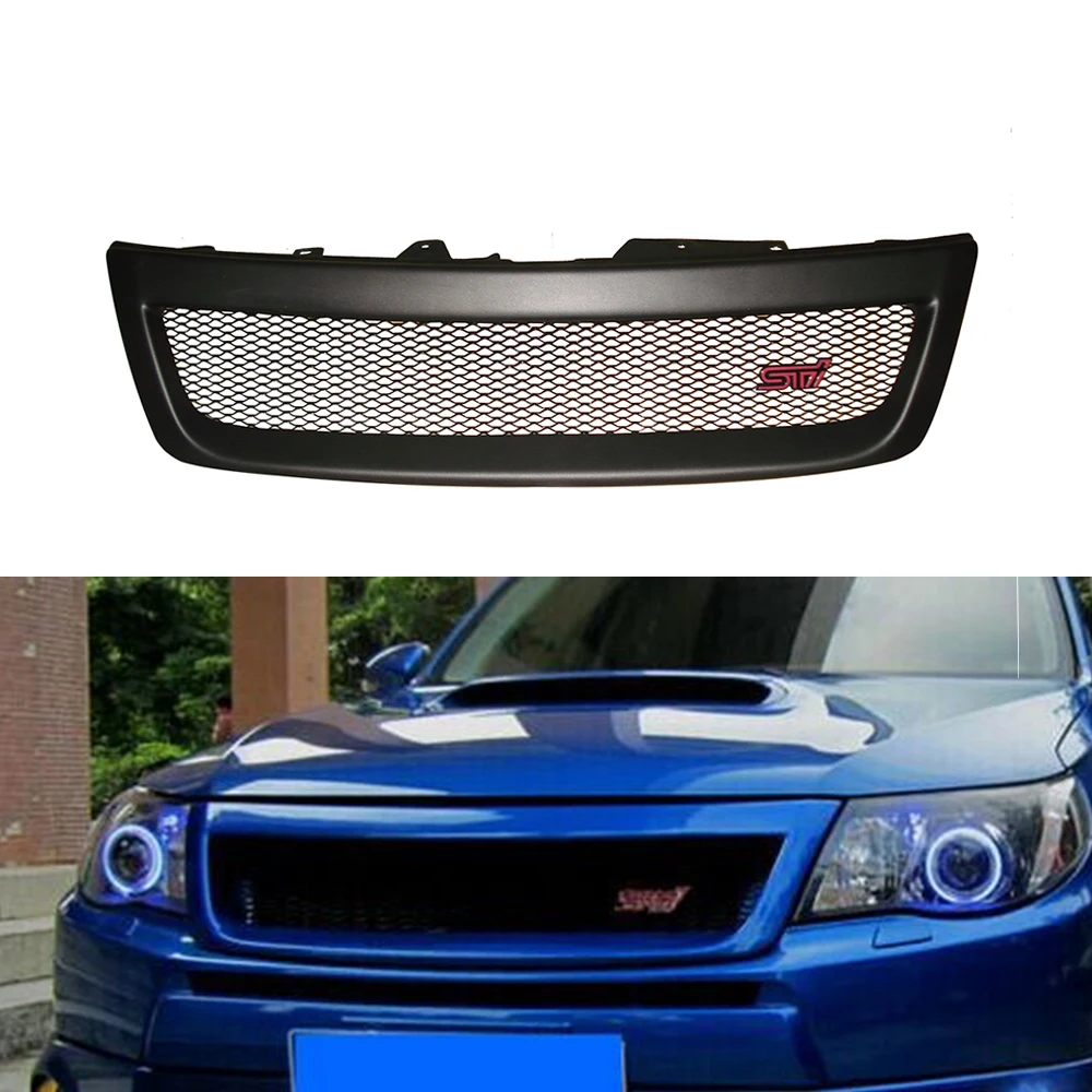 

Передний бампер стильная решетка из АБС матовый черный передний бампер решетка Замена для Subaru Forester 2009-2013 автозапчасти