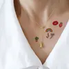 30 Sheets Cute Cartoon Temporary Tattoos for Hands Waterproof Tattoo Stickers for Children Rainbow Fruit Moon Fake Finger Tattoo 5