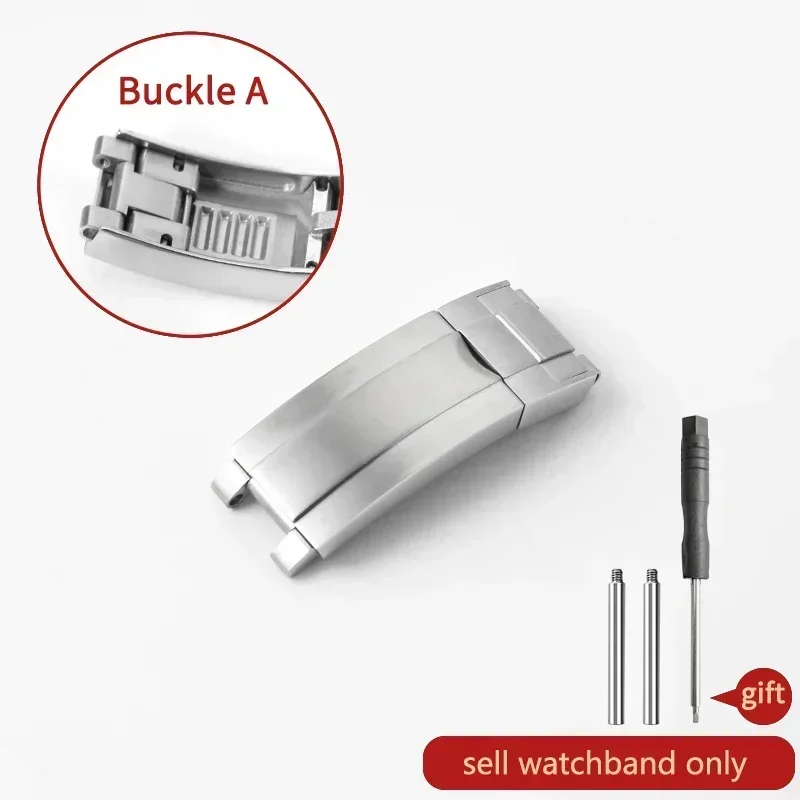 thumbnail image 1 of Correa de acero con hebilla plegable para Rolex Black Water Ghost, cierre de seguridad para Submariner, color verde, accesorios para correas de reloj, 16 x 9 mm, 1 of 5