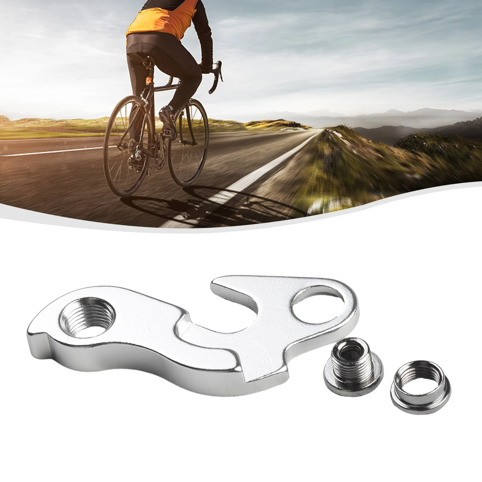 

Bike Parts Derailleur Hanger Bike Gear Mech Hanger Rear Derailleur Silver Brand New Durable To Use High Quality