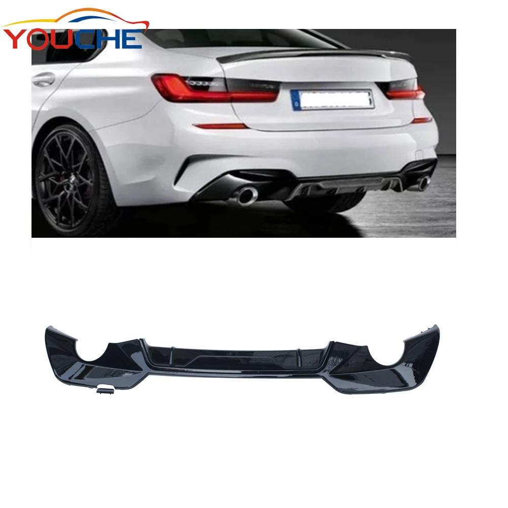 

MP Style Gloss Black Car Rear Bumper Diffuser Lip for New 3 series G20 M Sport &M Tech Bumper 2019 2020