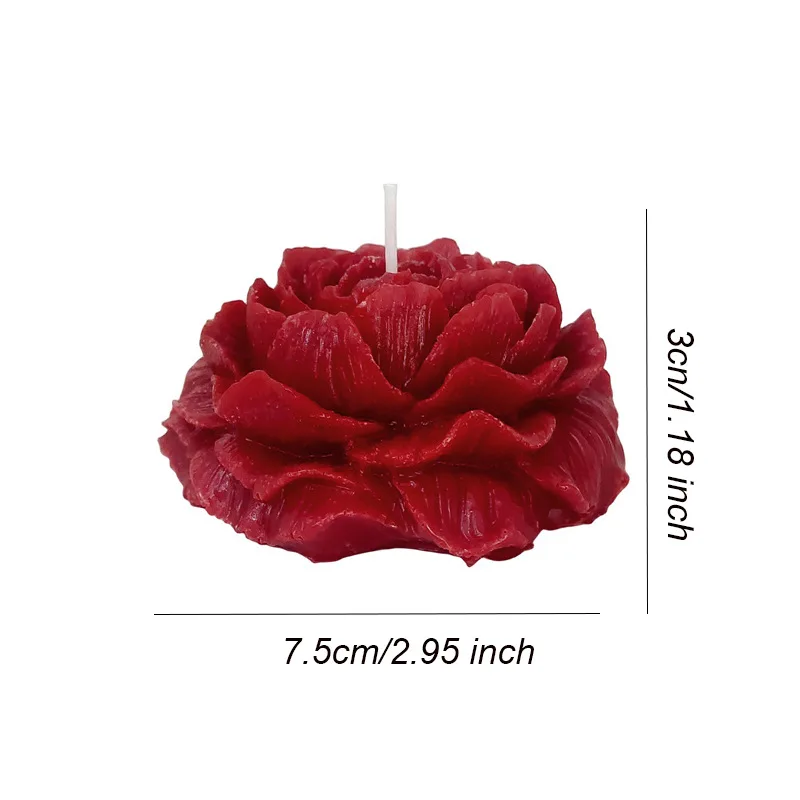 Wax Drip Peony Flower Low Temperature Aromatherapy Candle Skin Romantic Ghost Appeal Couple Toys Smoke-Free48Anti-Scald