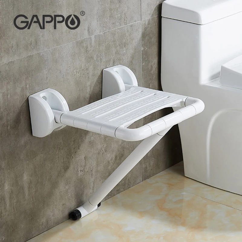 

GAPPO Wall Mounted Shower Seat folding bench for elderly toilet folding shower chairs Bath shower Stool Cadeira bath chair