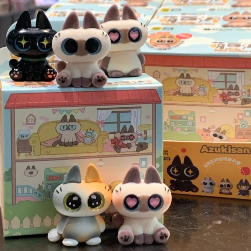 1970年代ゼンマイ可動毬つきモンちゃん AOKI 玩具製作日本製ソフビ製希少品 Original Azukisan Moe Azukisan Series Siamese Cat Bean Paste