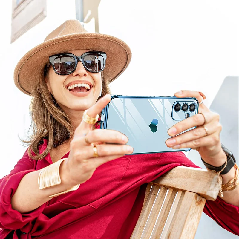 Love Heart Side Pattern Plating Phone Case