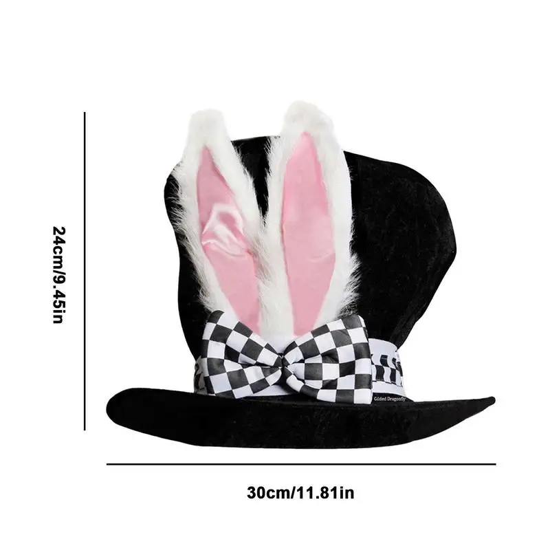 Mad Hatter Hat Mad Hatter Costume Velvet Magician Hat Costume DIY Steampunk Ultra Circus Hats Dress Up Party Accessory For
