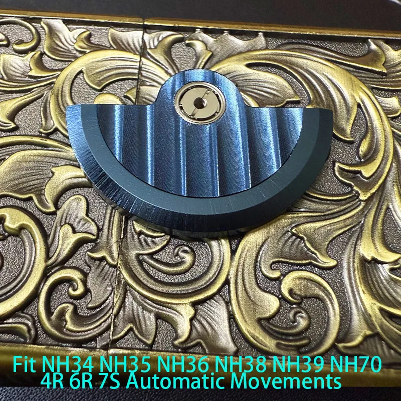 Customized Automatic Hammer Rose Gold Black Blue Silver Gold Watch Rotor Parts