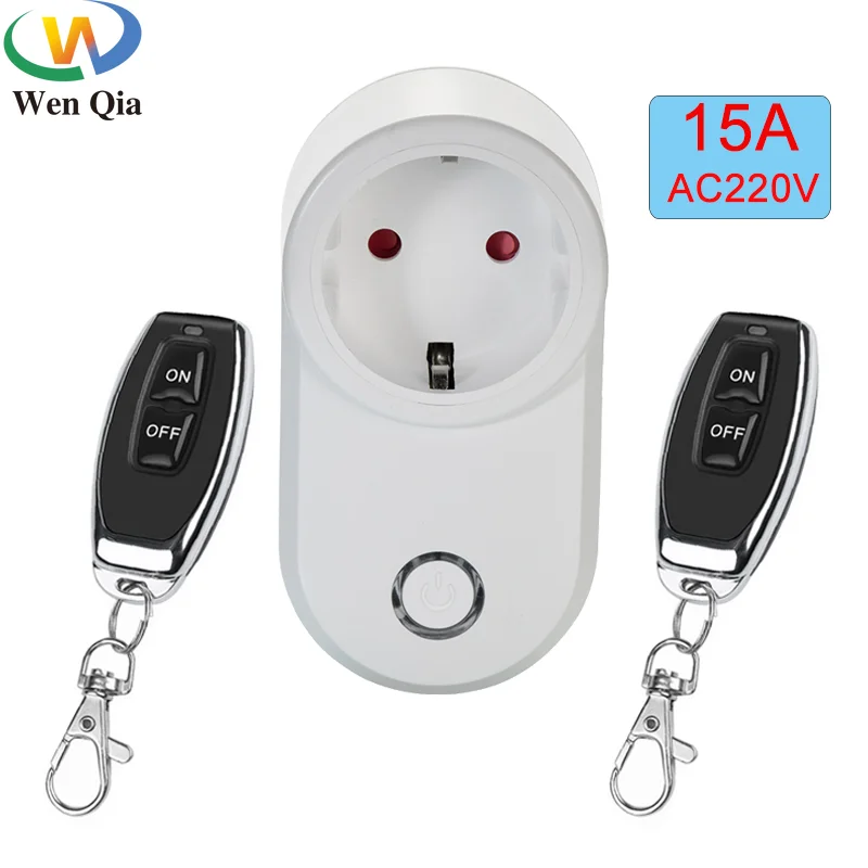 433.92MHZ RF Wireless Remote Control Power Outlet Light Switch Socket  Remote Control Socket EU 433Mhz For Smart Home