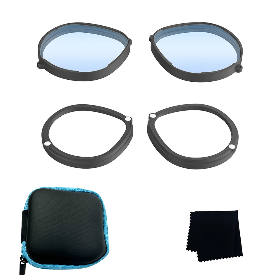 Anneau anti-rayures en silicone et cadre de protection de lentille en plastique pour Oculus