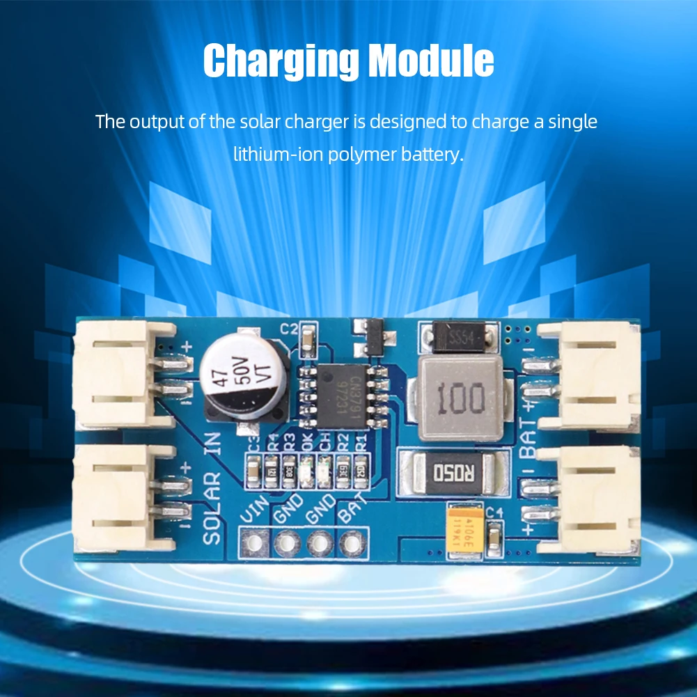 12V Lithium Battery Solar Panels Charging Module CN3791 3.7V MPPT Solar Panel Module 2pin PH2.0/JST 300KHz Generator 100-1pcs
