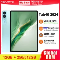 Nenmone Tab40 10.95 inch 2K Tablet Android 14 12GB RAM 5126GB ROM octa-core 8200mAh 18W PD Fast Charging 4G VoLTE GPS Tablets 1
