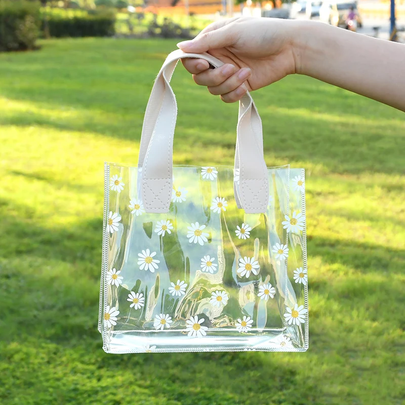 Transparent Small Daisy Portable Clothing Gift Bag Shopping Plastic Bag  Women′ S Gift Packaging Bag - China Tote Bags and Shopping Bag price