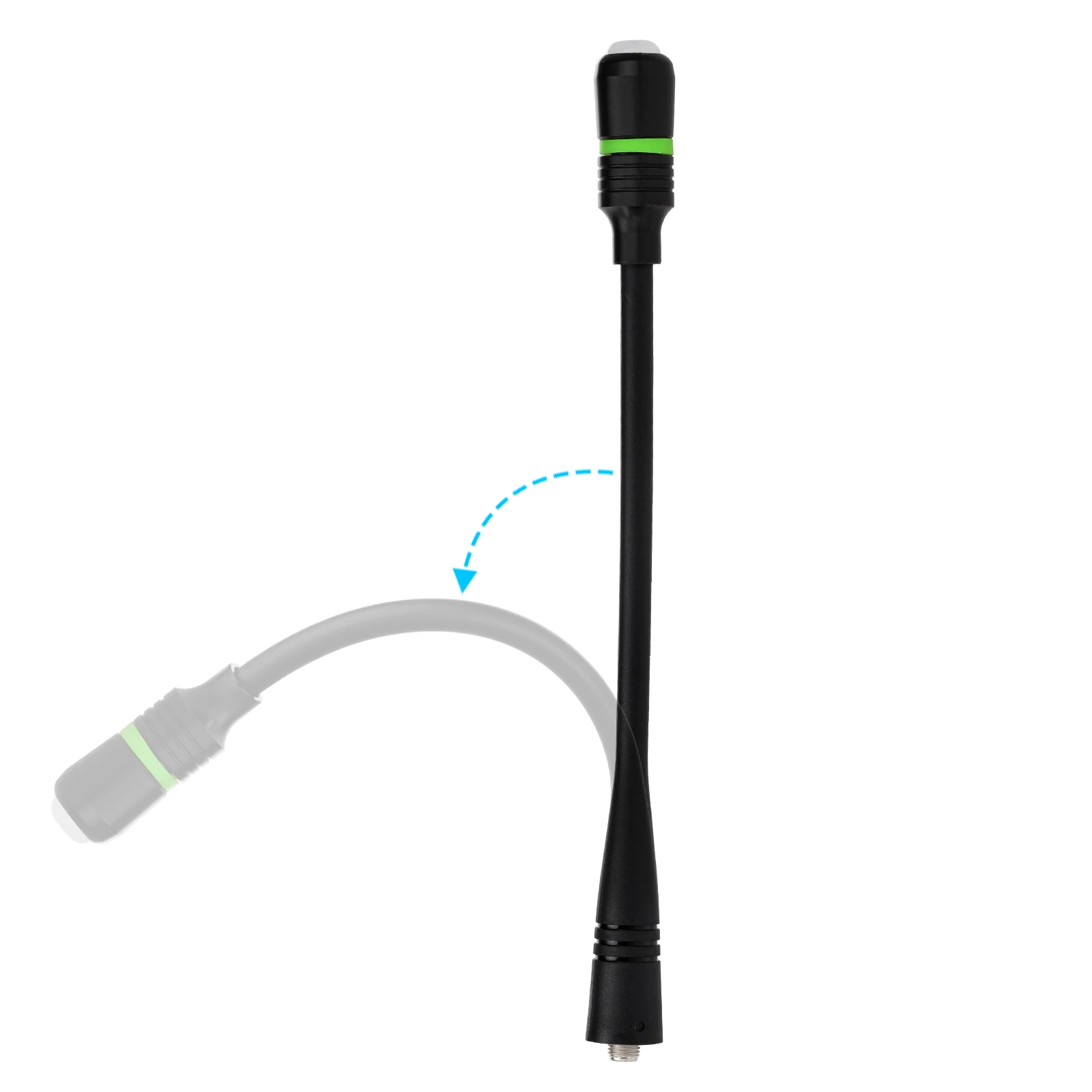 Superbat UHF VHF 136-174MHz 400-470MHz Ham Radio Dual Band Antenna with LED Light for Baofeng UV-5R BF-F8HP 888S Retevis RT-5R R