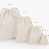 Reusable Cotton Drawstring Bags Fabric Storage Bag Drawstring Gift Bag For Sundries Fruit Vegetable Kitchen Produce Bag 5
