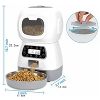 3.5L WiFi Smart Pet Feeder With 10S Voice Recorder, Automatic Dry Food Dispenser Suitable For Cats And Dogs 3