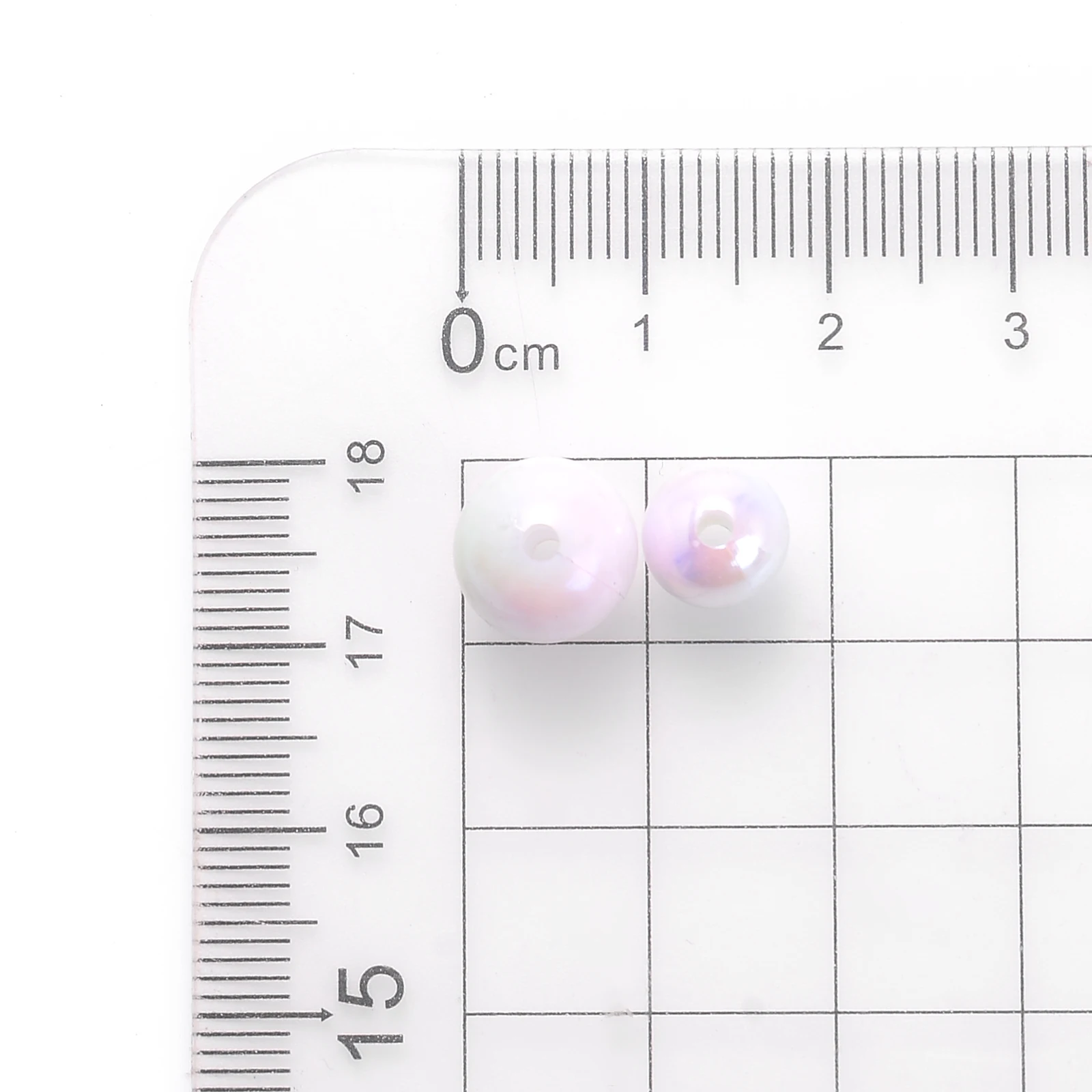 8mm 10mm bunte abs Aurora Acryl Spacer Perlen gemischte Farbverlauf DIY Perlen für Schmuck herstellung liefert Zubehör – Detail 12