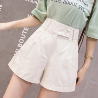 Women's Shorts Yellow Loose Wide High Waist Outdoor To Wear Comfy Streetwear Baggy Female Short Pants Aesthetic Harajuku Fashion - Image 4